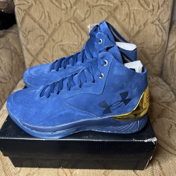 Size 9 - 2016 Under Armour Curry‎ 1 Lux Mid Blue New W/Box